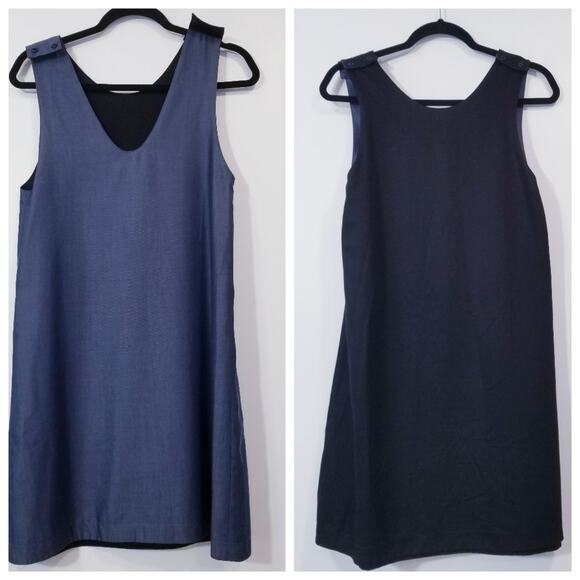 VETTA Capsule The Reversible Jumper Shift Dress 2 in 1 Sleeveless Dress - Picture 2 of 14